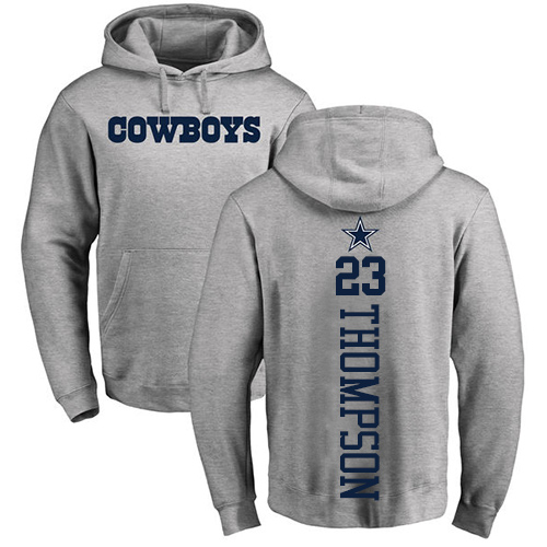 Men Dallas Cowboys Ash Darian Thompson Backer #23 Pullover NFL Hoodie Sweatshirts